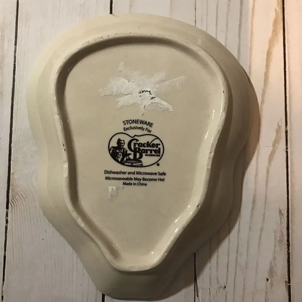 Cracker Barrel day of the dead female woman head Dish Stoneware cinco de mayo